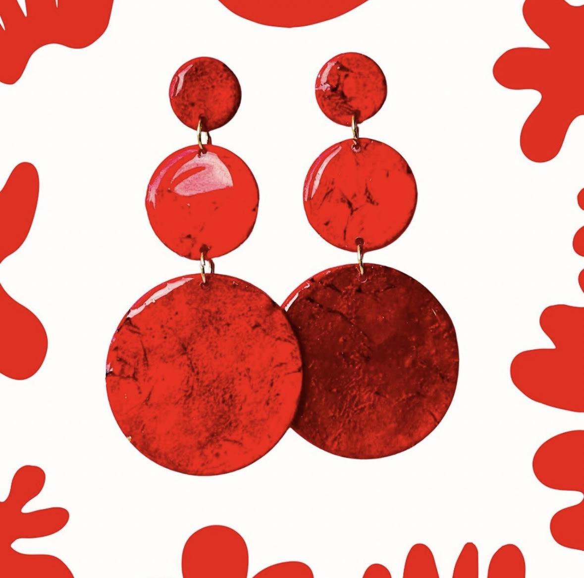 POMODORO RED - RED drop earrings, Statement Jewelry, red elegant earrings, Birthday present for mum, Mother of bride Wedding guest earrings red

mysarajewellery statement red earrings