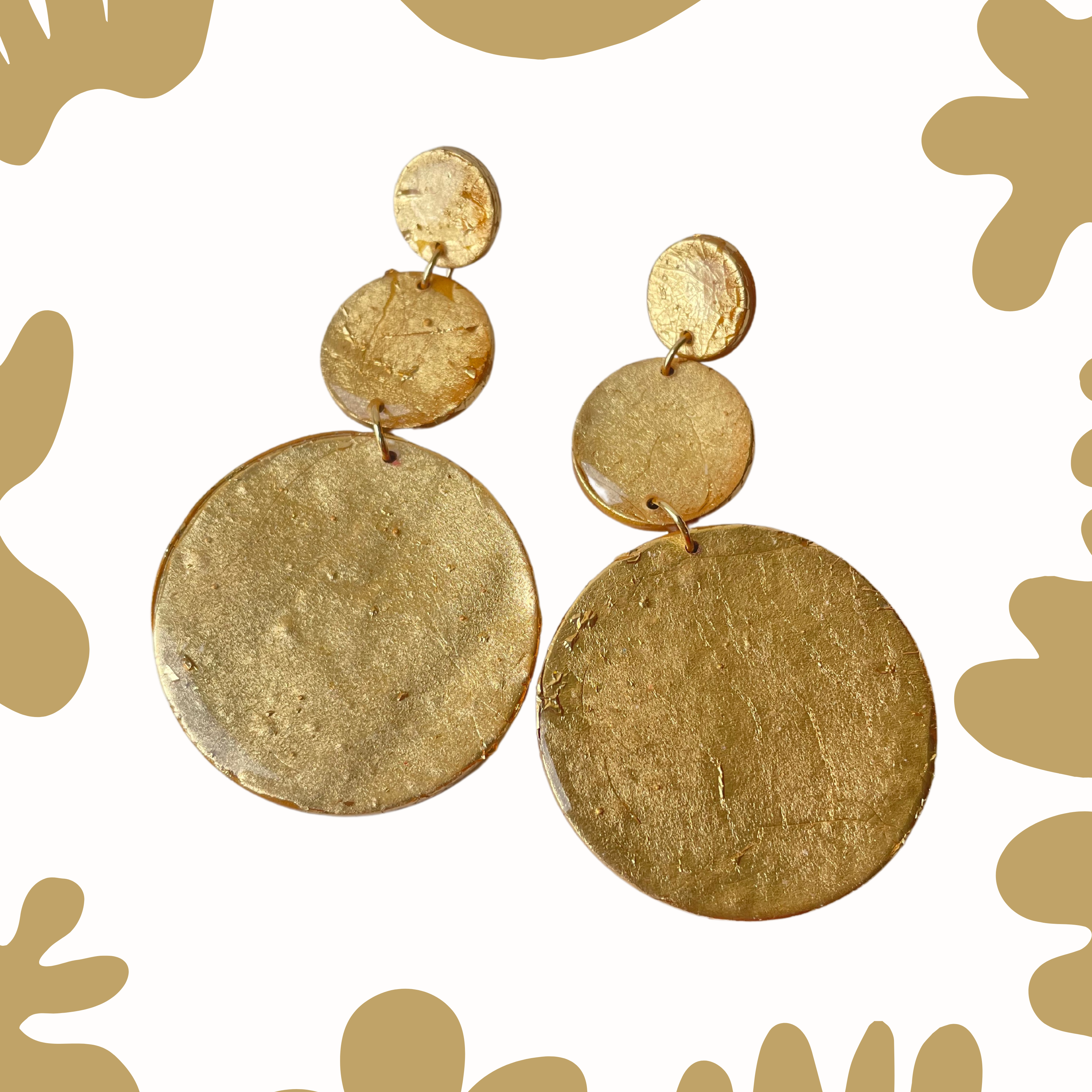 POMODORO GOLD - Gold drop earrings, Statement Jewelry, gold elegant earrings, Birthday present for mum, Mother of bride Wedding guest earrings gold

mysarajewellery statement gold earrings