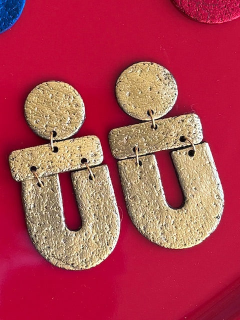 CAPRI - Gold Statement earrings